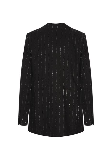 Pailettes Boyfriend Fit Blazer Nero PHILIPP PLEIN | FAECWRF0748PTE003N02